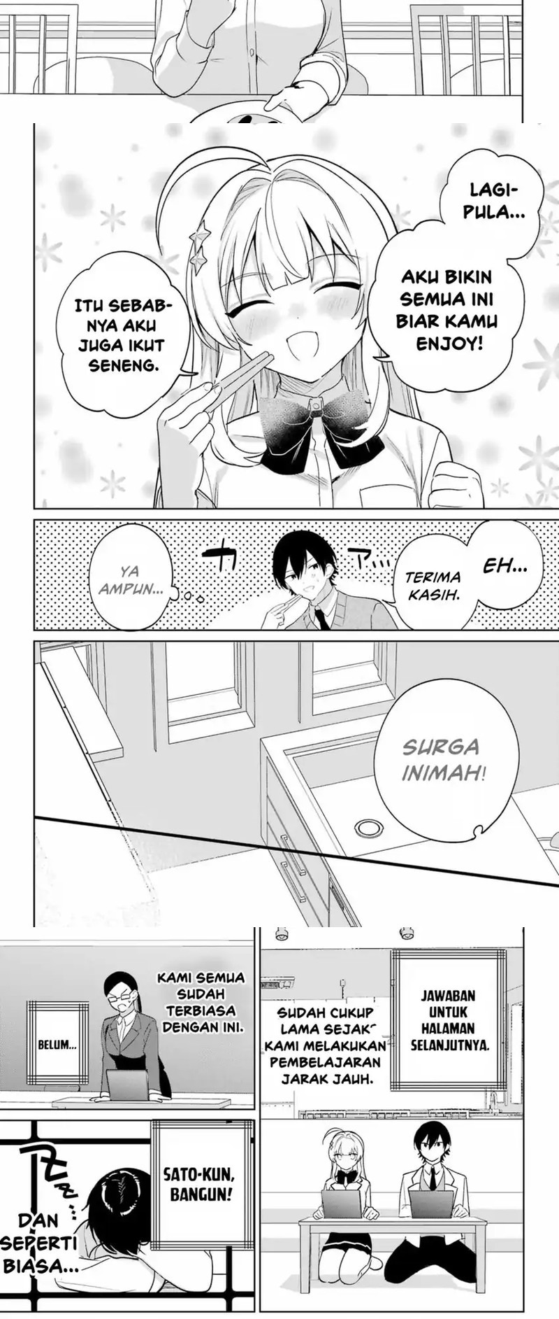 Remote Jugyou ni Nattara Class 1 no Bishoujo to Doukyo Suru Koto ni Natta Chapter 13 Gambar 9