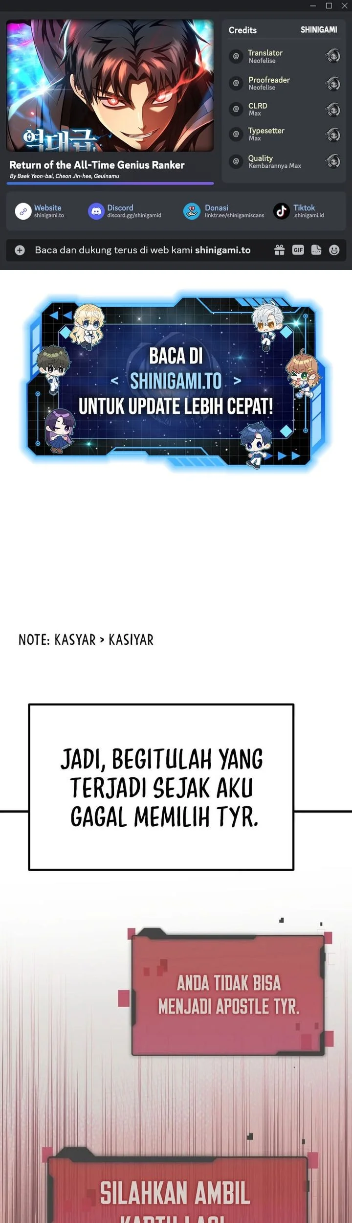 Komik Return Of The All-Time Genius Ranker Chapter 22 gambar 1