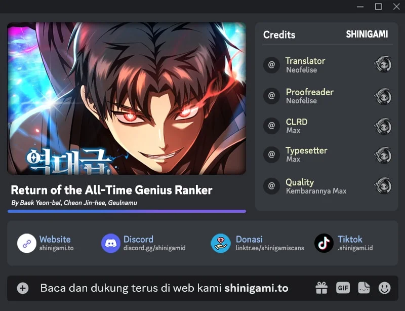 Komik Return Of The All-Time Genius Ranker Chapter 24 gambar 1