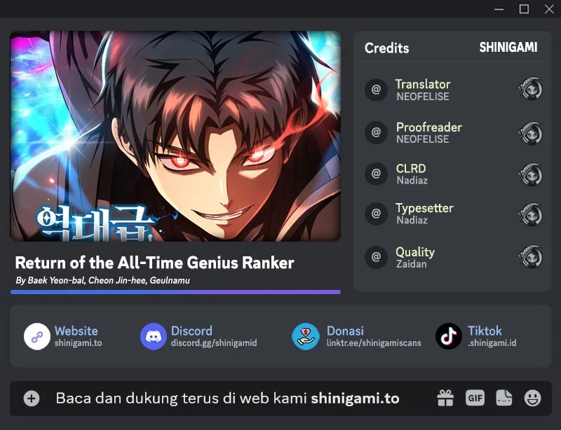 Komik Return Of The All-Time Genius Ranker Chapter 38 gambar 1
