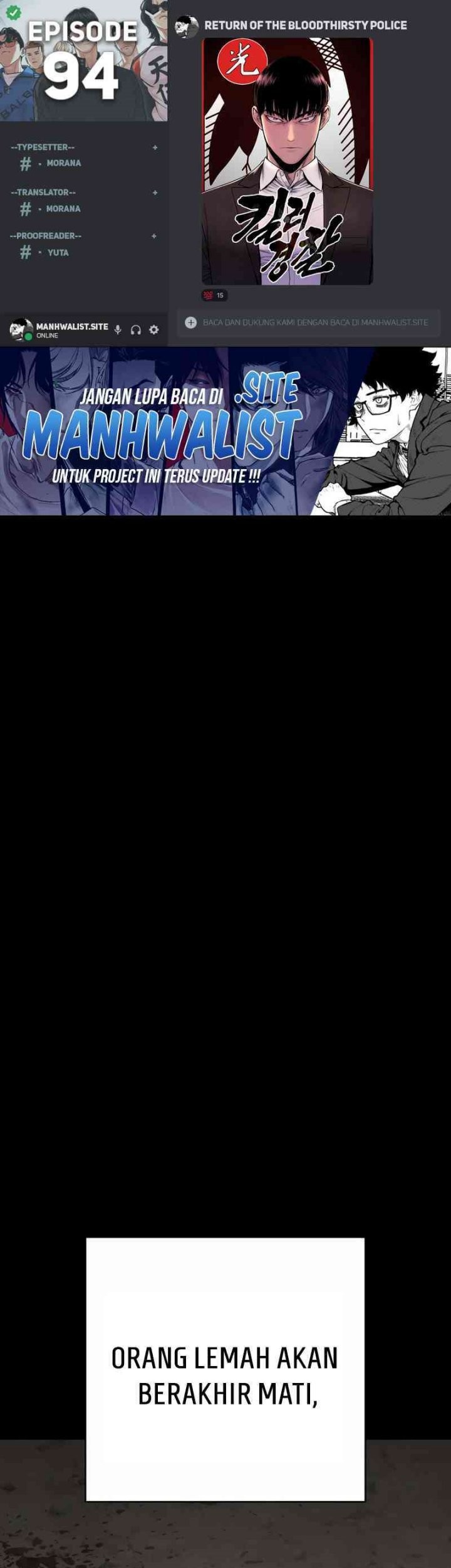 Komik Return of the Bloodthirsty Police Chapter 94 gambar nomor 1