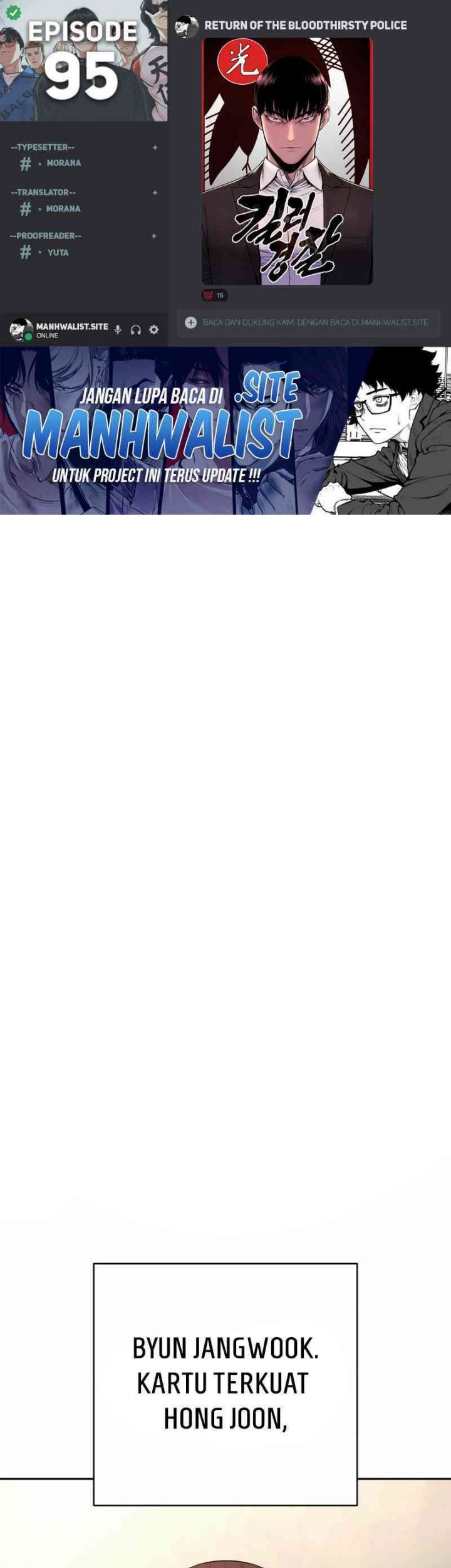 Komik Return of the Bloodthirsty Police Chapter 95 gambar nomor 1
