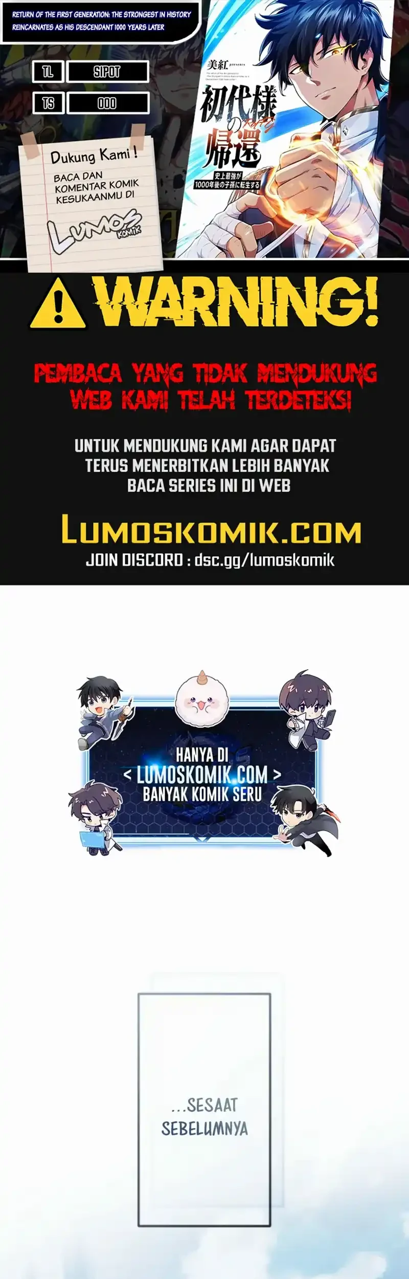 Komik Return of the First Patriarch: The Strongest Reincarnates into His Descendant 1000 Years Later Chapter 15 gambar 1