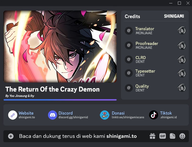 Baca Komik Return of the Mad Demon Chapter 156 Gambar 1