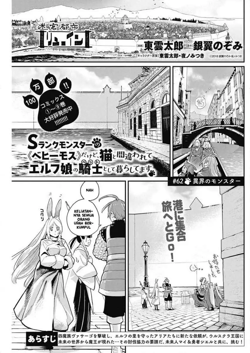 Manga S-Rank Monster no Behemoth Dakedo, Neko to Machigawarete Erufu Musume no Kishi (Pet) Toshite Kurashitemasu Chapter 62 gambar 2