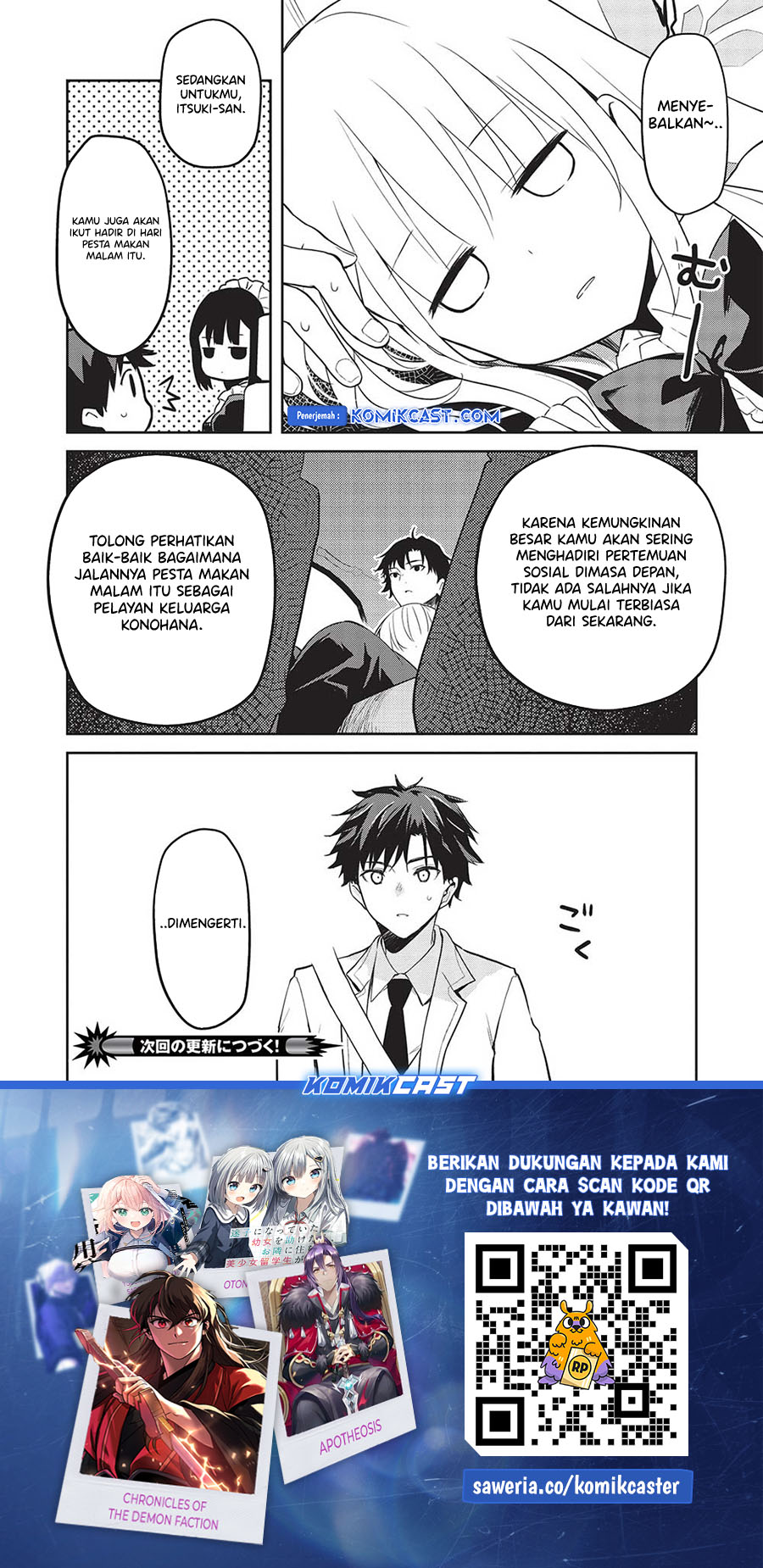 Saijo no Osewa ~Takane no Hana Darakena Meimon Kou de, Gakuin Ichi no Ojou-sama (Seikatsu Noryoku Kaimu) o Kagenagara Osewa suru Koto ni Narimashita~ Chapter 17 Gambar 22