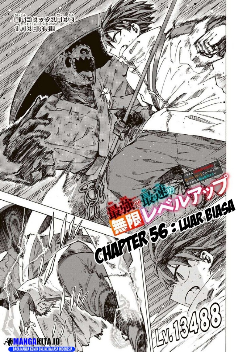 Baca Manga Saikyou de Saisoku no Mugen Level Up Chapter 56 Gambar 2