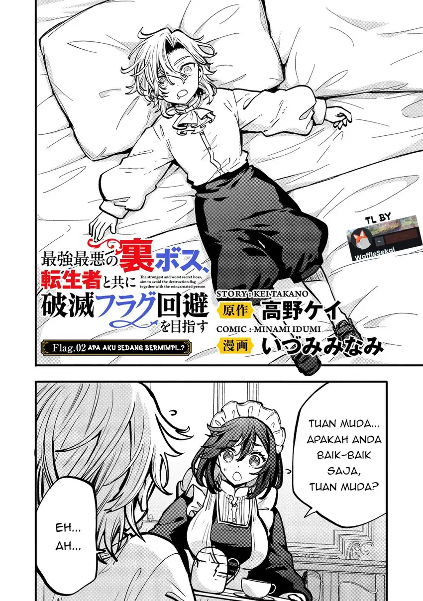 Saikyou Saiaku no Ura Boss, Tenseisha to Tomo ni Hametsu Flag Kaihi wo Mezasu Chapter 2 Gambar 6