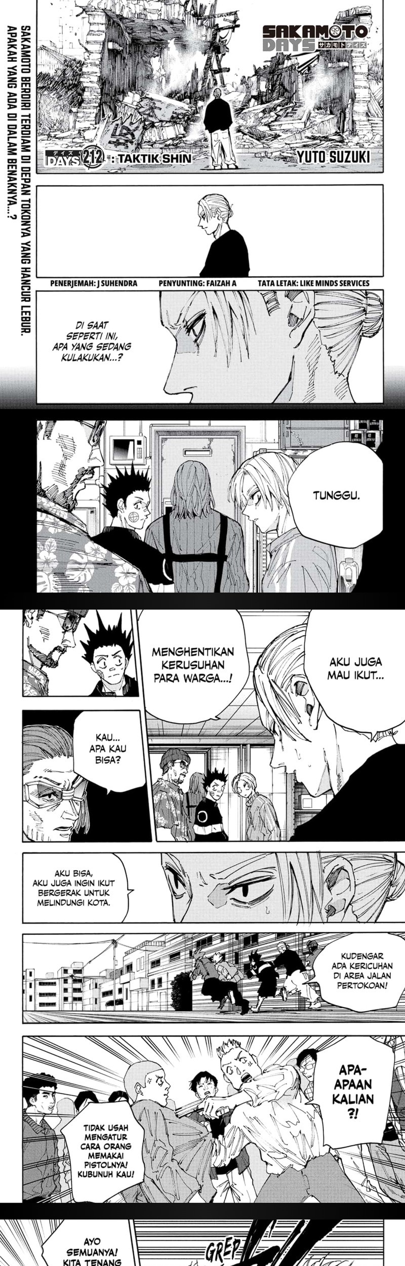 Baca Komik Sakamoto Days Chapter 212 Gambar 1