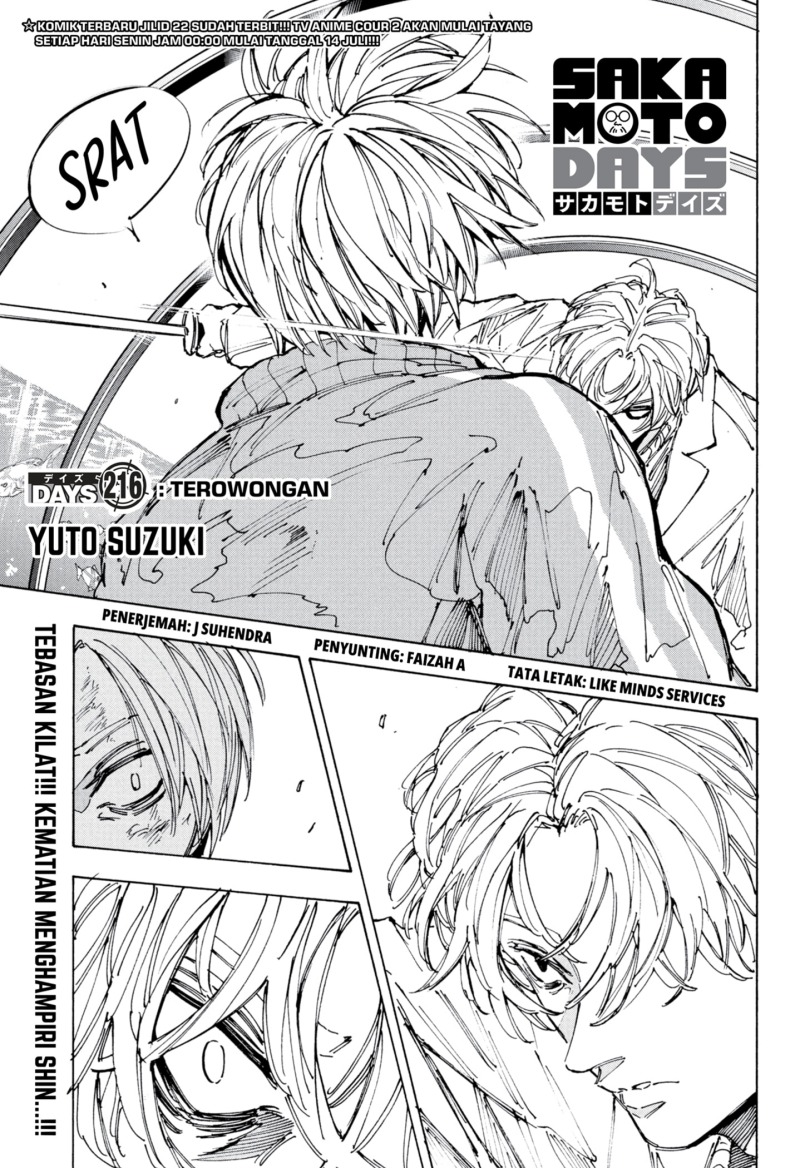 Baca Komik Sakamoto Days Chapter 216 Gambar 1