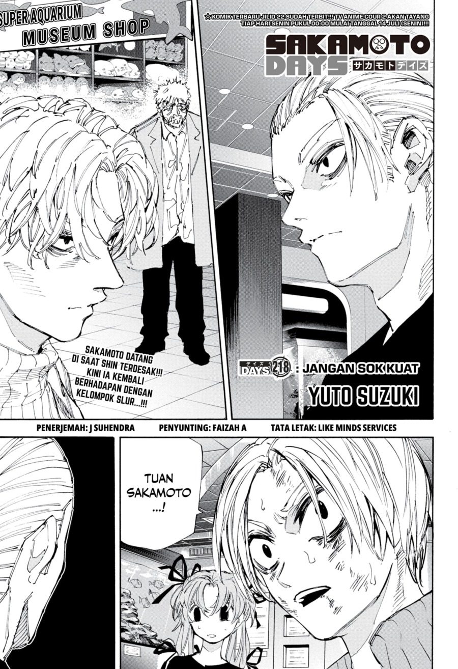 Baca Komik Sakamoto Days Chapter 218 Gambar 1