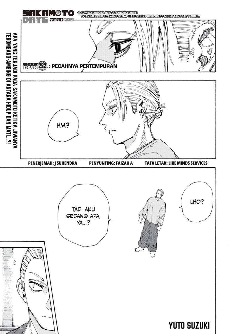Baca Komik Sakamoto Days Chapter 222 Gambar 1