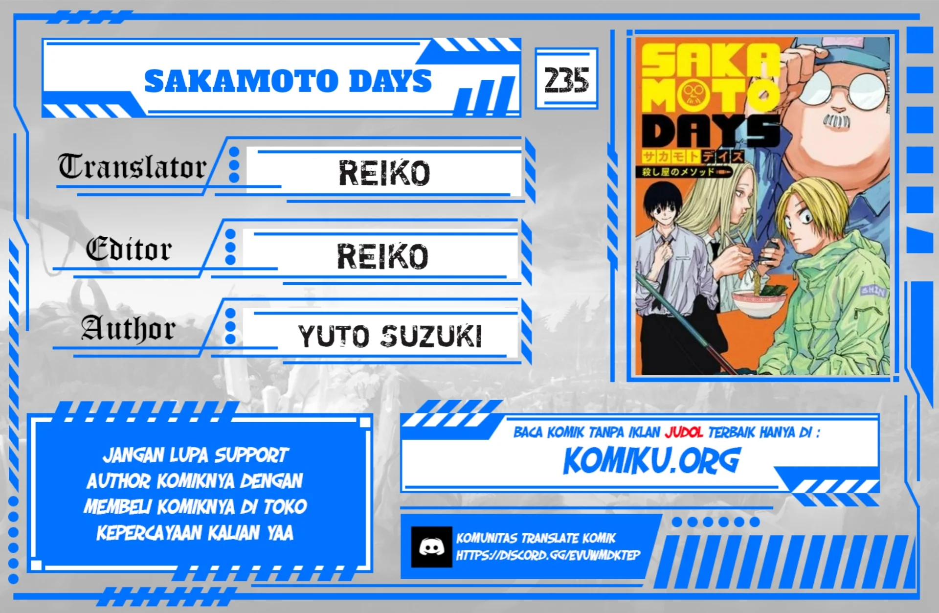 Komik Sakamoto Days Chapter 235 gambar nomor 1
