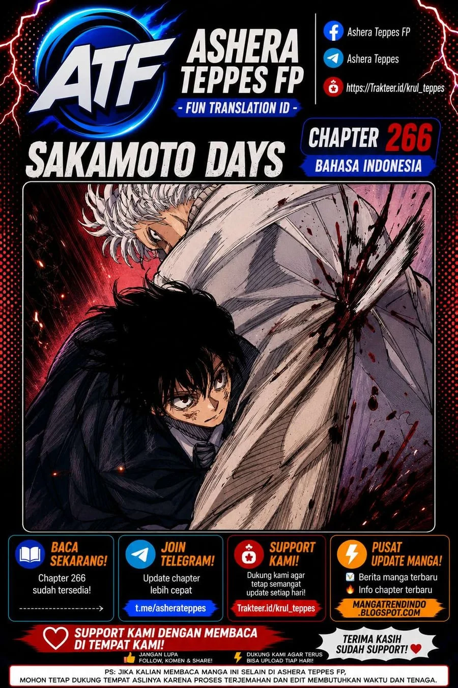 Komik Sakamoto Days Chapter 266 gambar 1
