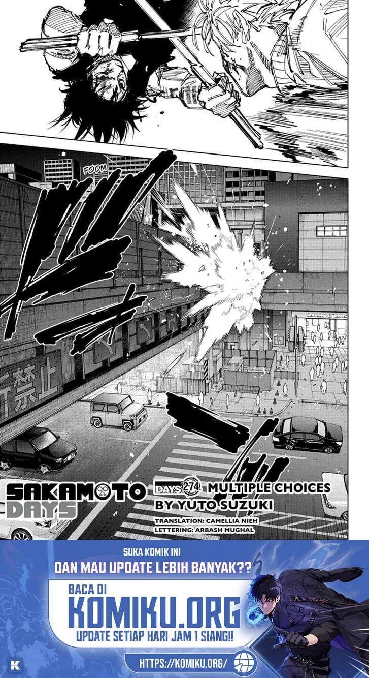 Komik Sakamoto Days Chapter 274 gambar 1