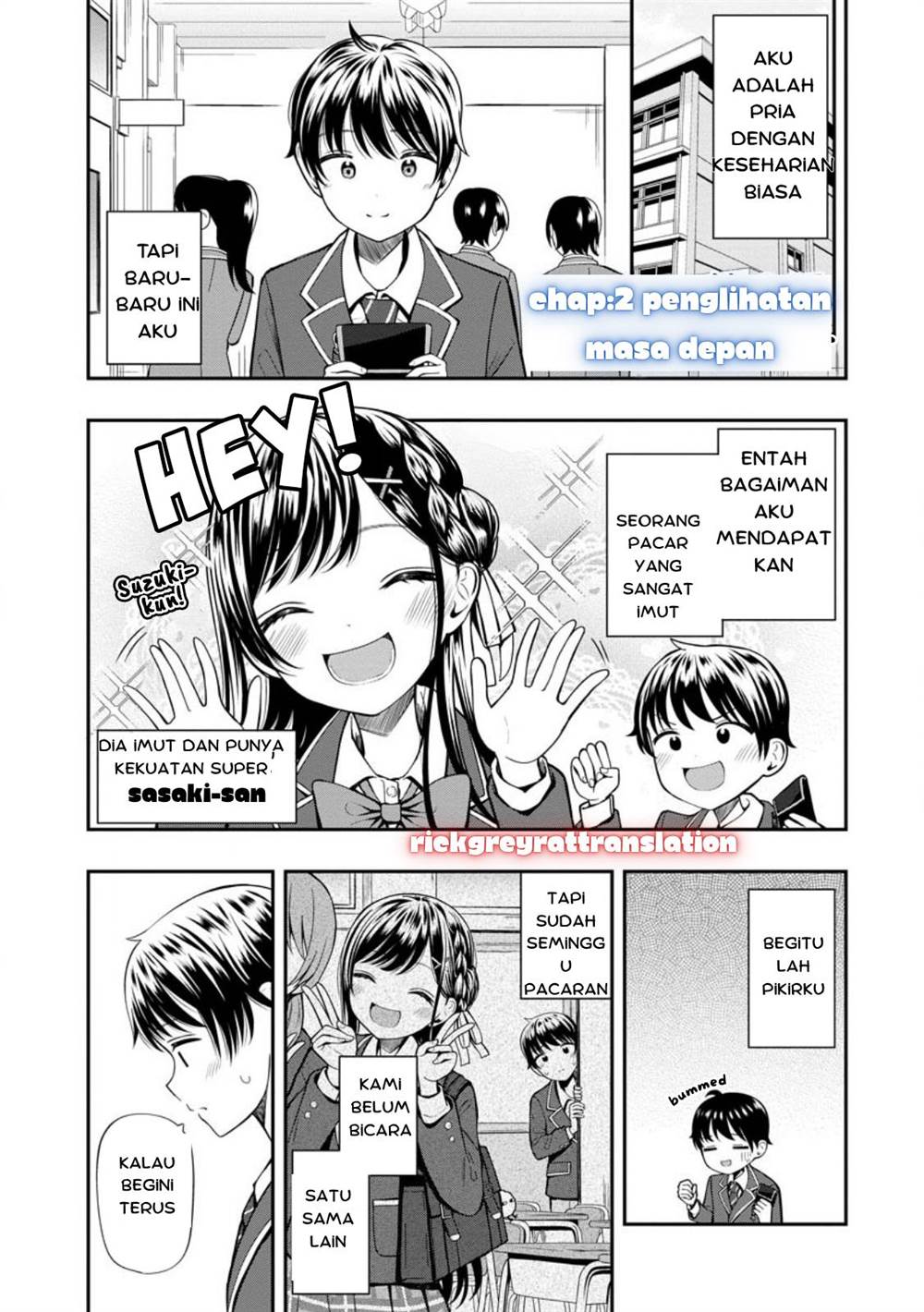 Baca Komik Sasaki-san wa Chotto dake Sugoi. Chapter 2 Gambar 1