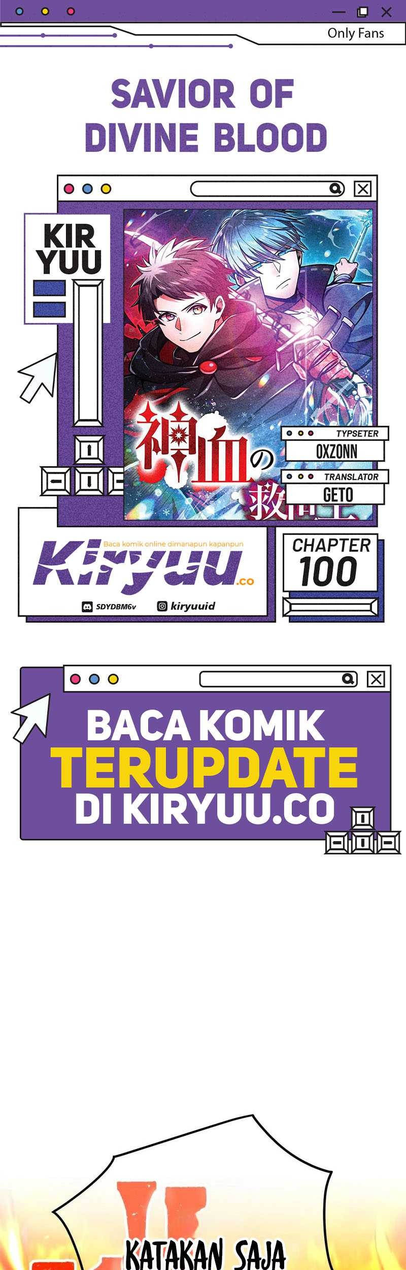 Baca Komik Savior of Divine Blood ~Draw Out 0.00000001% to Become the Strongest~ Chapter 100 Gambar 1