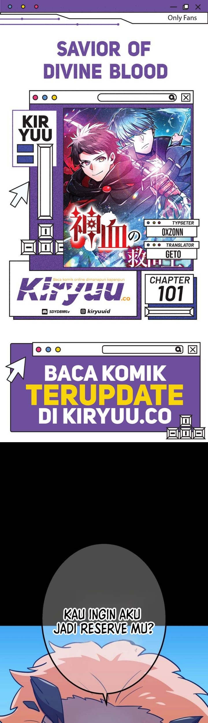 Baca Komik Savior of Divine Blood ~Draw Out 0.00000001% to Become the Strongest~ Chapter 101 Gambar 1