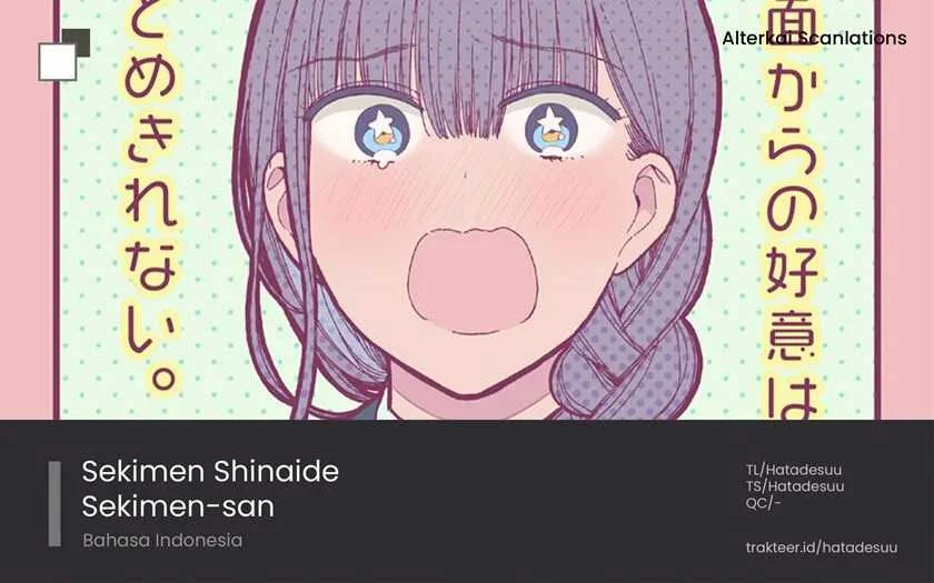 Komik Sekimen Shinaide Sekime-san Chapter 12 gambar 1