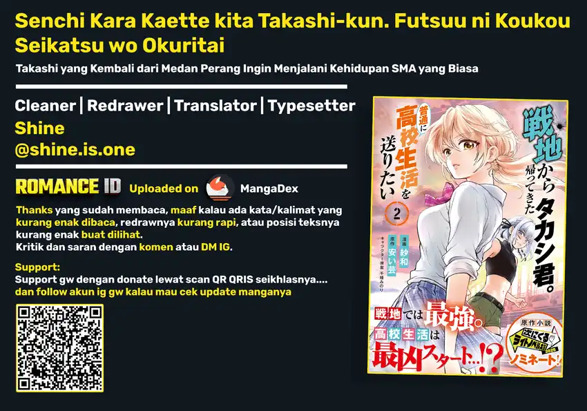 Senchi Kara Kaette kita Takashi-kun. Futsuu ni Koukou Seikatsu wo Okuritai Chapter 16 Gambar 36