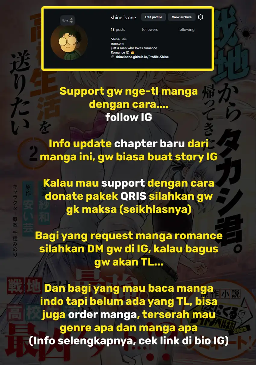 Senchi Kara Kaette kita Takashi-kun. Futsuu ni Koukou Seikatsu wo Okuritai Chapter 16 Gambar 37