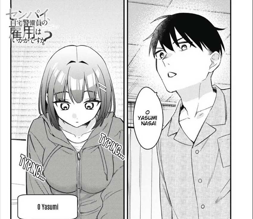 Baca Manga Senpai, Jitaku Keibiin no Koyou wa Ikaga desu ka? Chapter 3 Gambar 2