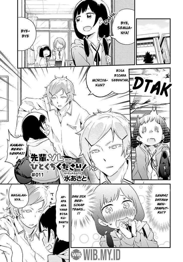 Baca Manga Senpai, Sore hitokuchi kudasai! Chapter 11 Gambar 2