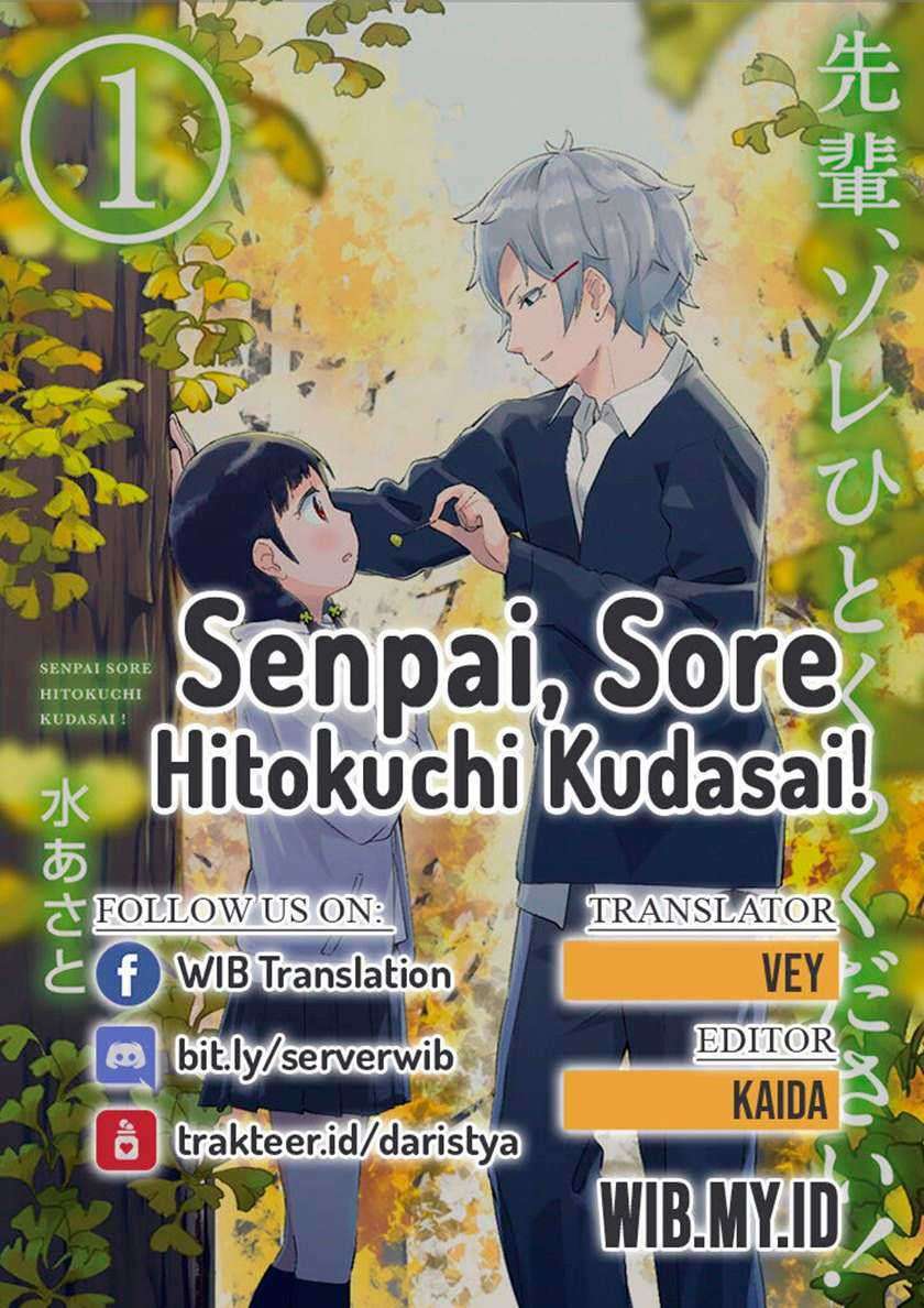 Baca Komik Senpai, Sore hitokuchi kudasai! Chapter 23 Gambar 1
