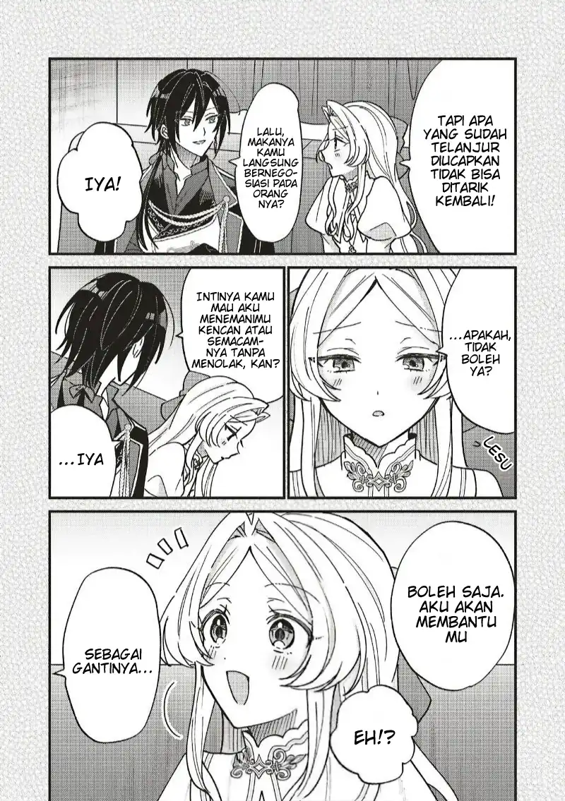 Senrihin Reijou Sheryl wa Jibun Okorosu Otto wo Kago Shitai Chapter 4.2 Gambar 17