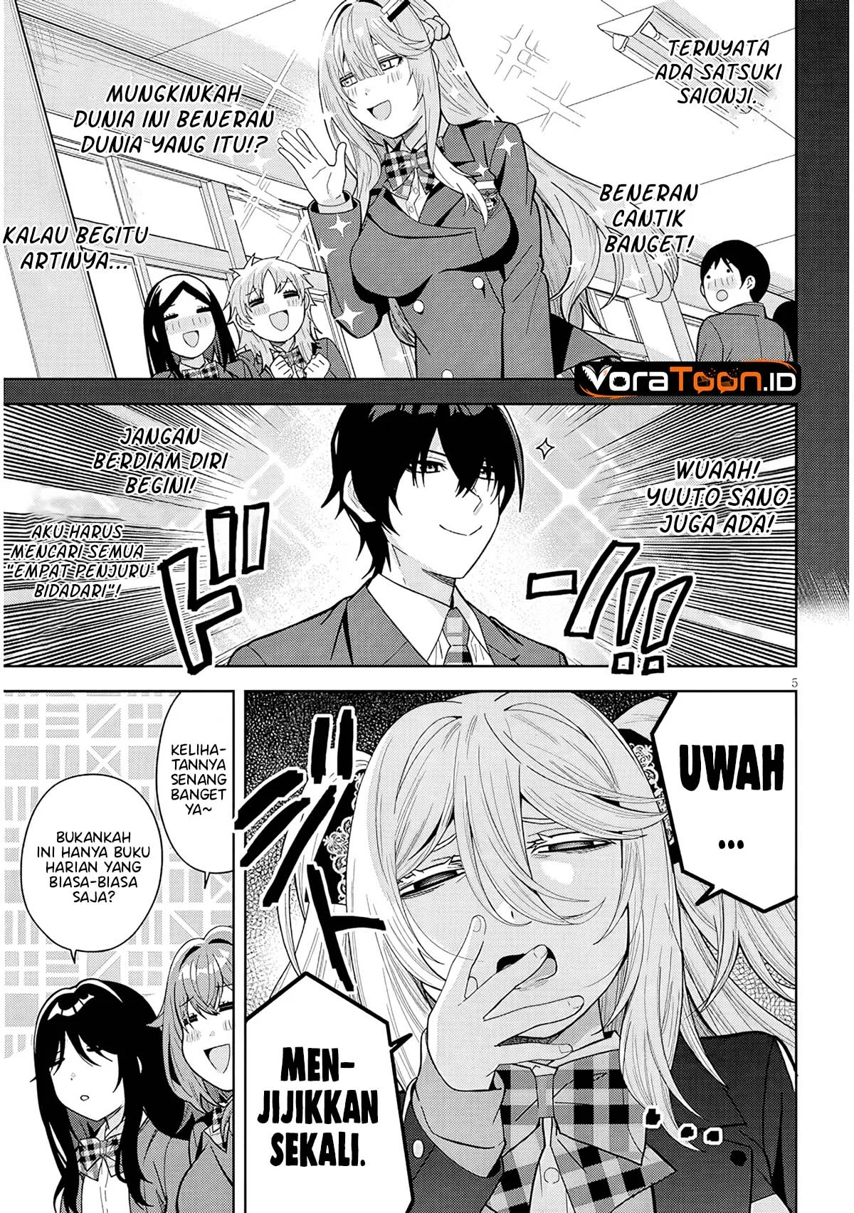 Shibou Endo wo Kaihi shita Gyaruge no Hirointachi ga Ore no [Nikkichou] wo Yonde Himitsu wo Shittarashii Chapter 2 halaman 7