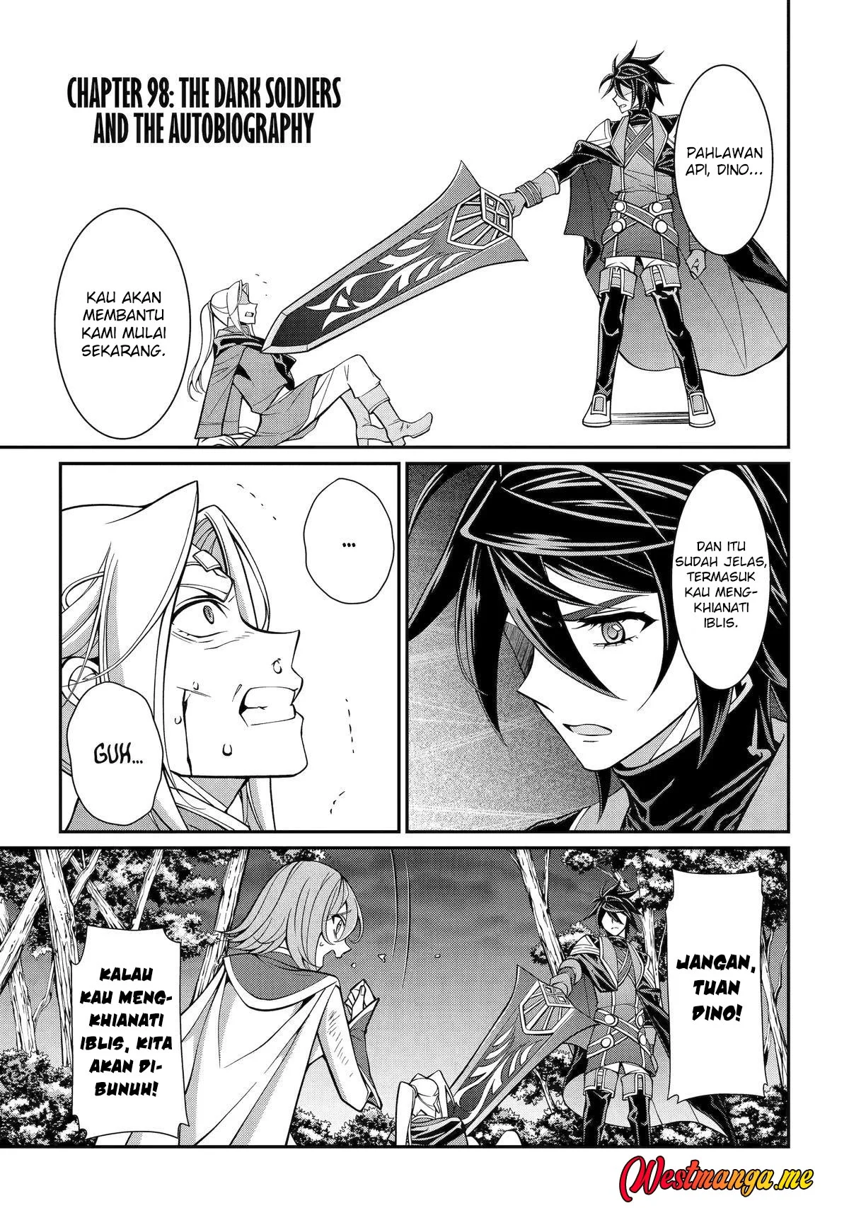 shikkoku tsukai no saikyo yusha nakama zenin ni uragira retanode saikyo no mamono chapter 98 - Page 2