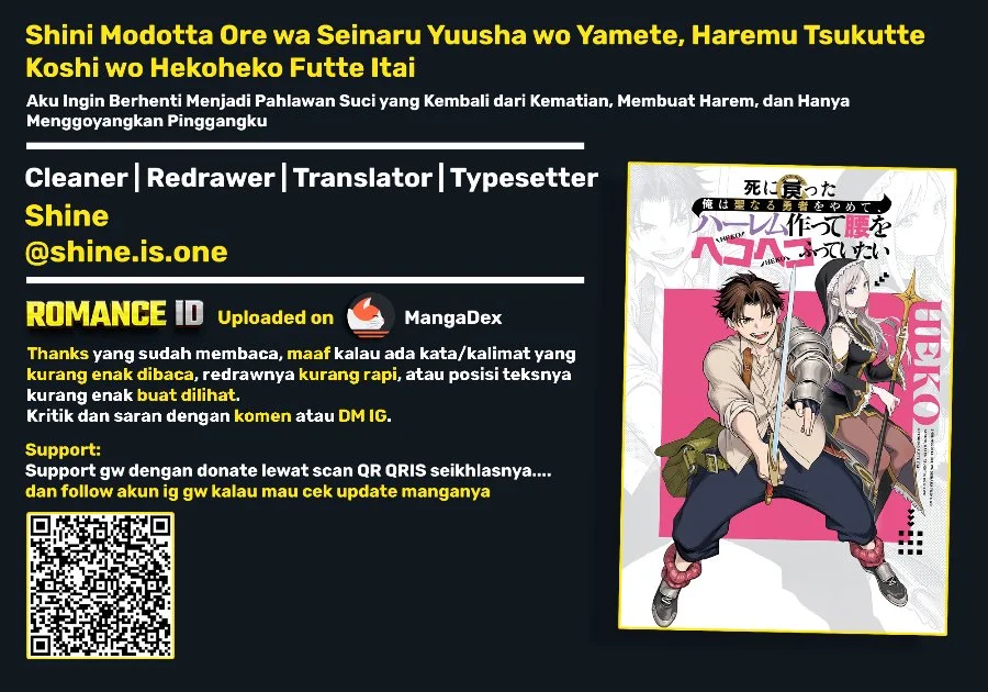 Shini Modotta Ore wa Seinaru Yuusha wo Yamete, Haremu Tsukutte Koshi wo Hekoheko Futte ItaiI Want to Stop Being a Holy Hero Who Came Back from the Dead, Make a Harem, and Just Thrust My HipsImazi Mujina Chapter 1 Gambar 56