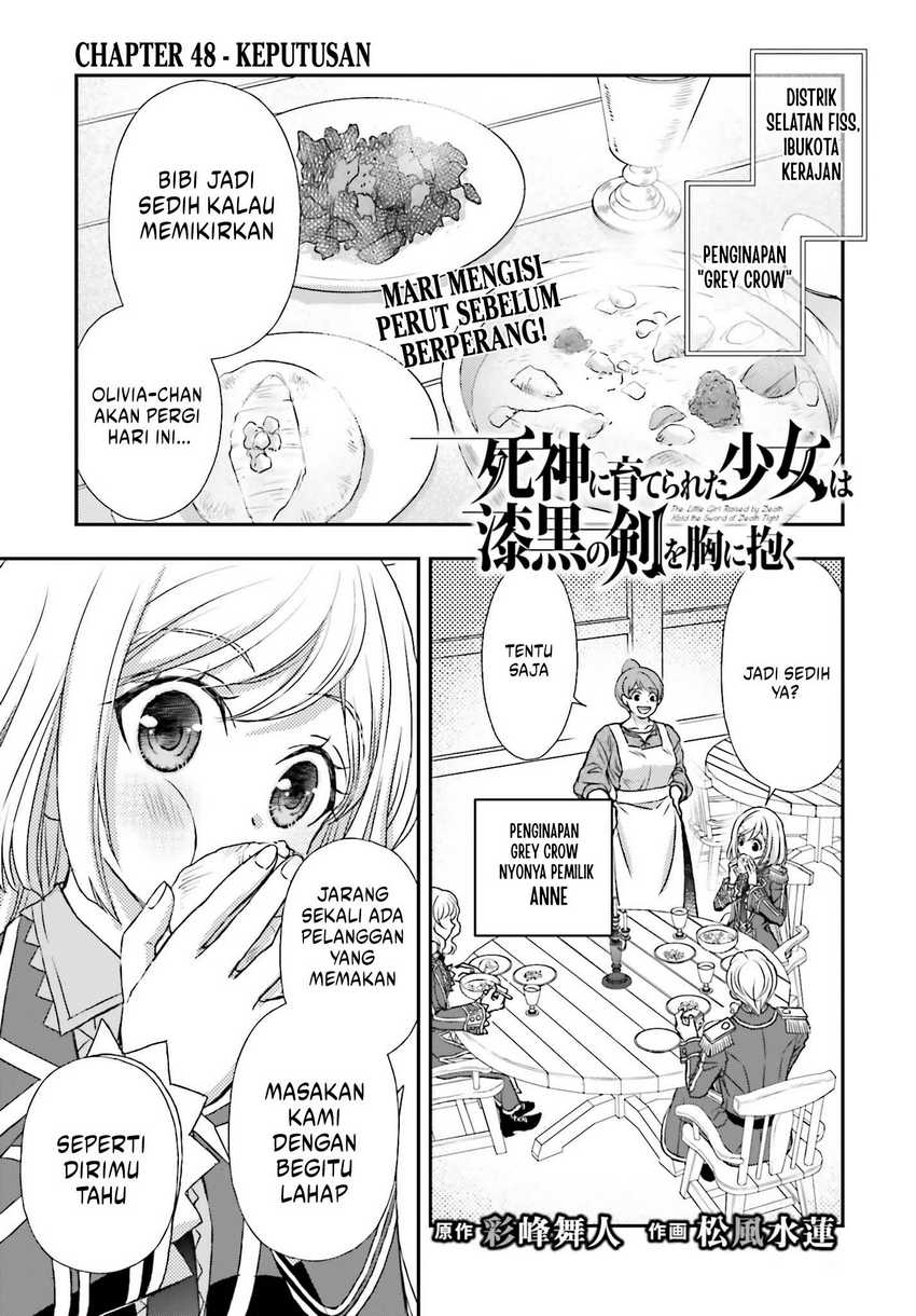 Baca Manga Shinigami ni Sodaterareta Shoujo wa Shikkoku no Tsurugi wo Mune ni Idaku Chapter 48 Gambar 2