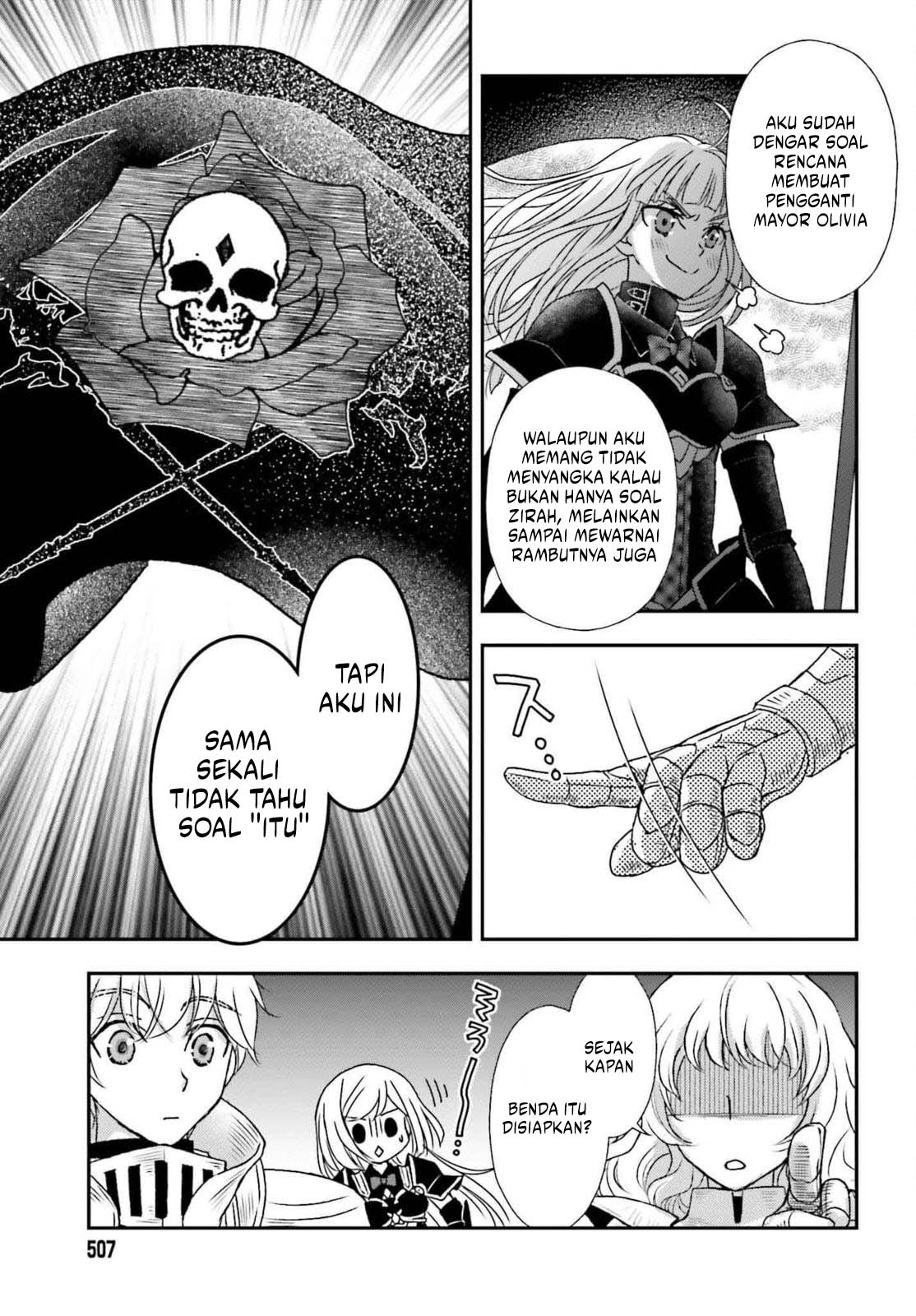 Shinigami ni Sodaterareta Shoujo wa Shikkoku no Tsurugi wo Mune ni Idaku Chapter 51 Gambar 4