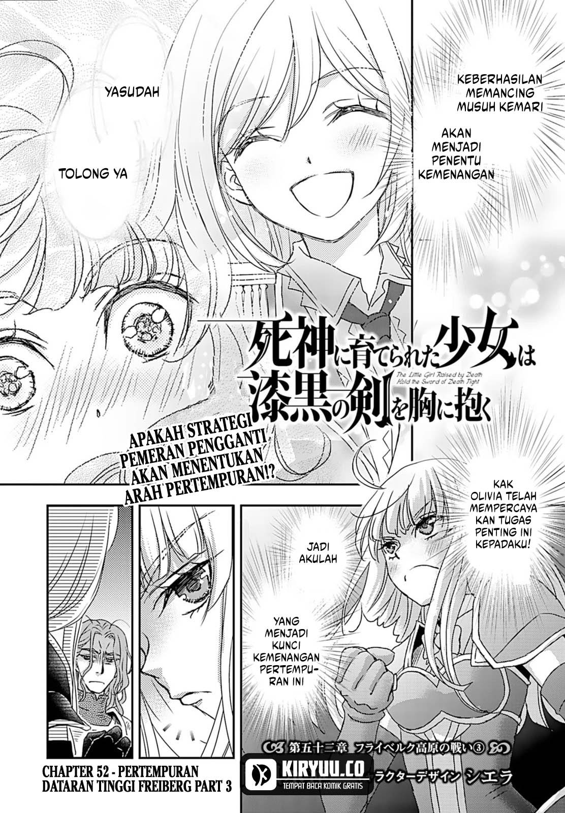 Baca Manga Shinigami ni Sodaterareta Shoujo wa Shikkoku no Tsurugi wo Mune ni Idaku Chapter 52 Gambar 2