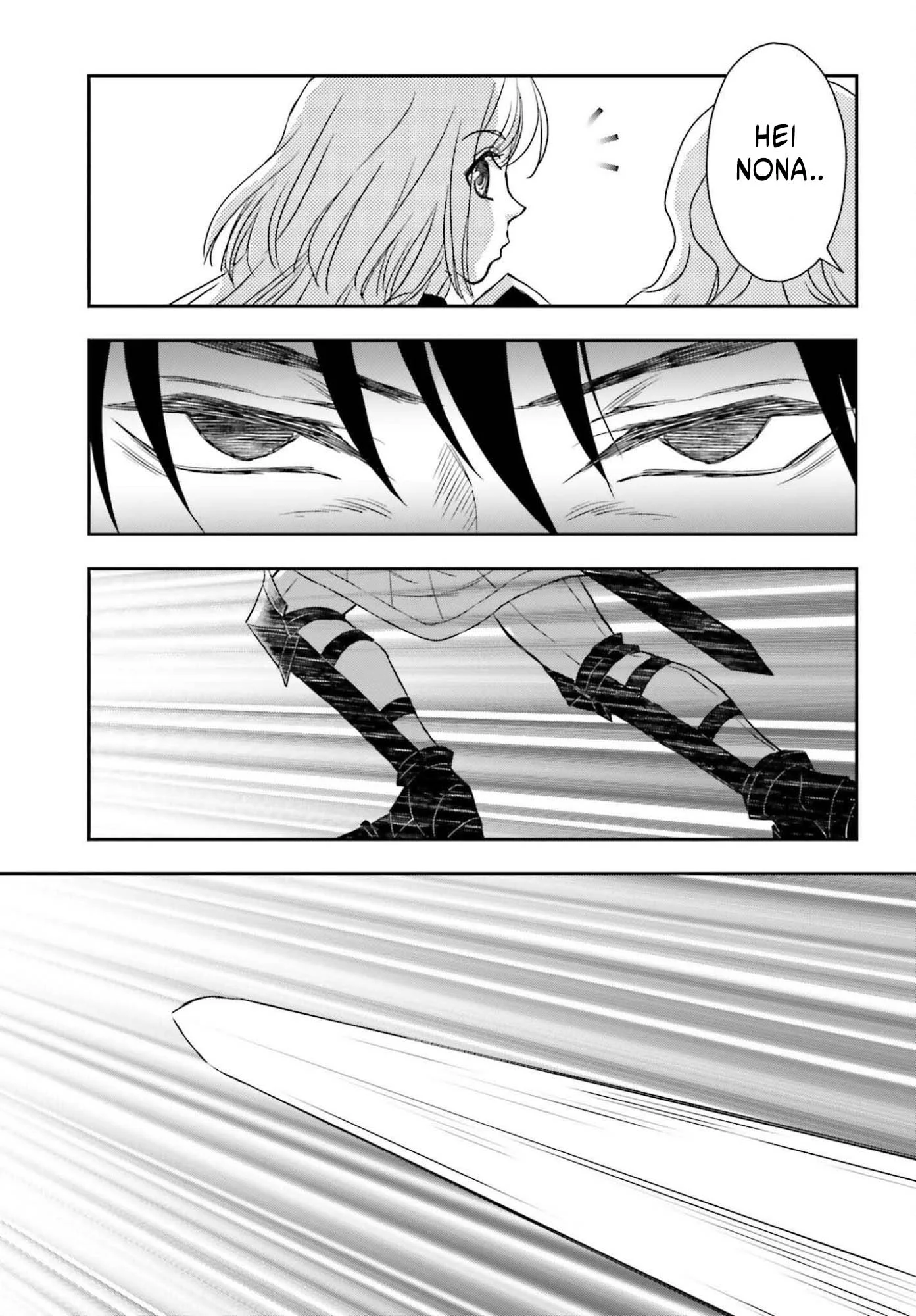 Shinigami ni Sodaterareta Shoujo wa Shikkoku no Tsurugi wo Mune ni Idaku Chapter 55 Gambar 22