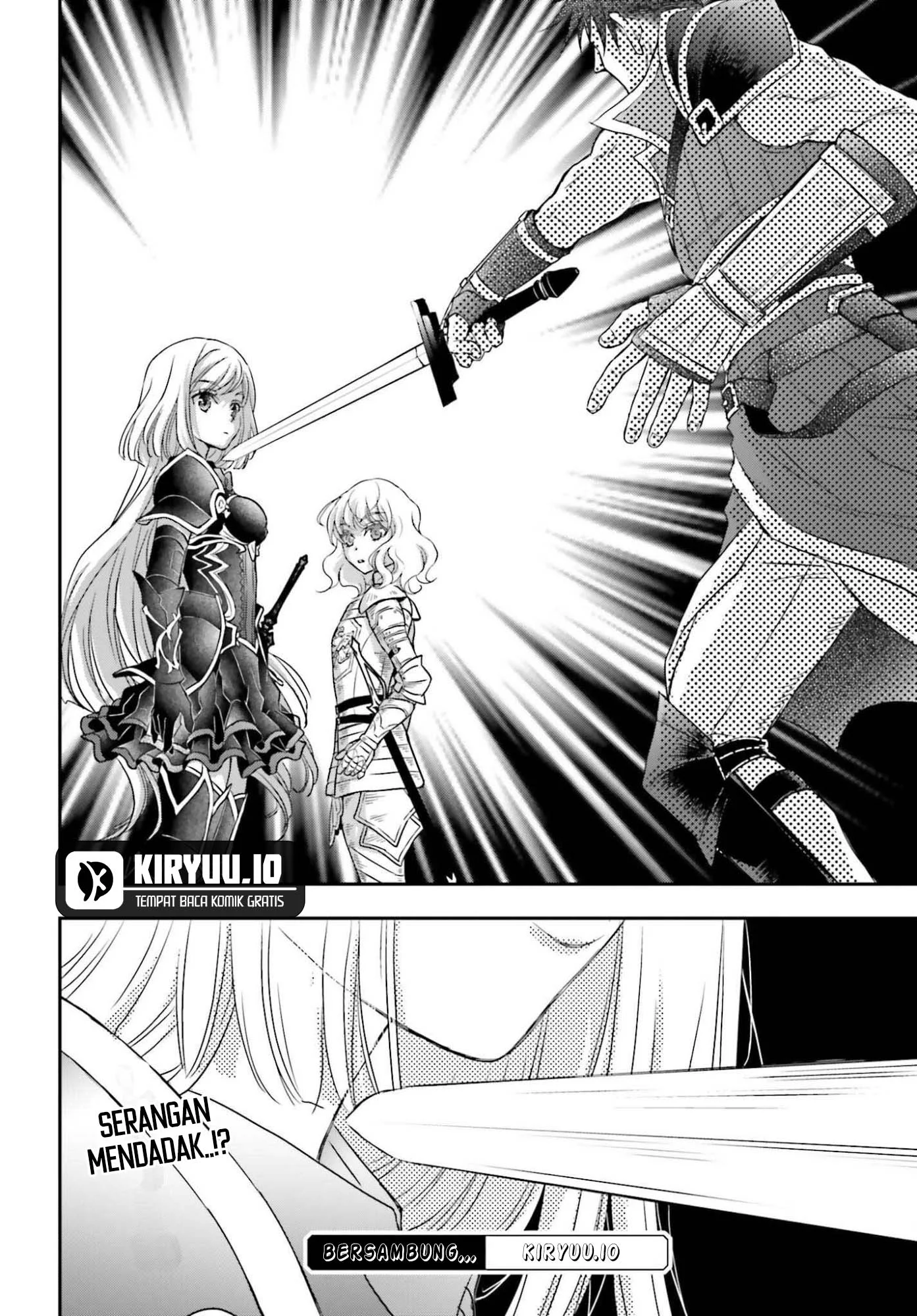 Shinigami ni Sodaterareta Shoujo wa Shikkoku no Tsurugi wo Mune ni Idaku Chapter 55 Gambar 23