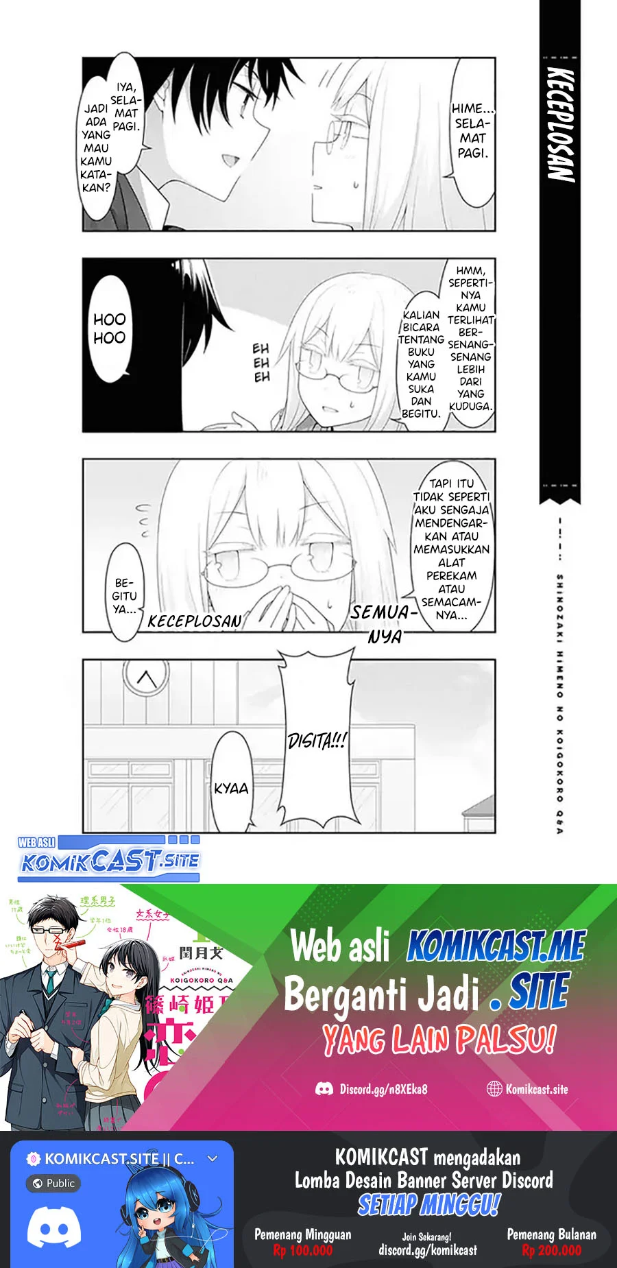 Shinozaki Himeno’s Love Q&A Chapter 10 Gambar 15