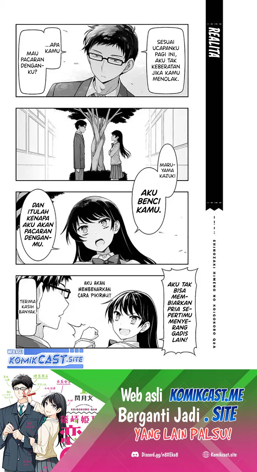 Shinozaki Himeno’s Love Q&A Chapter 2 Gambar 14
