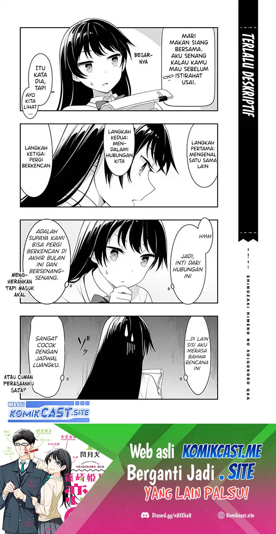 Shinozaki Himeno’s Love Q&A Chapter 3 Gambar 13