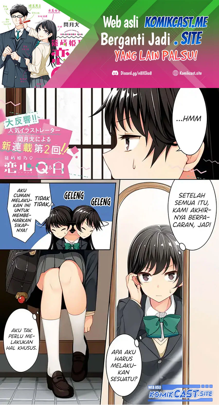 Manga Shinozaki Himeno’s Love Q&A Chapter 3 gambar 2