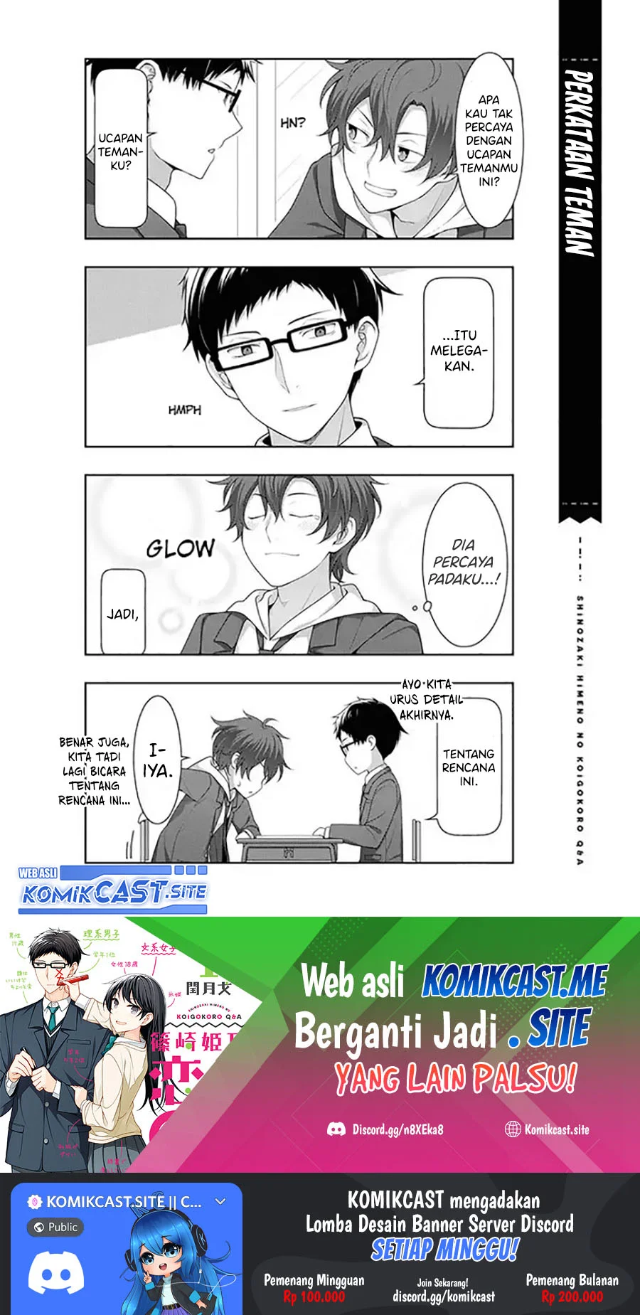 Shinozaki Himeno’s Love Q&A Chapter 7 Gambar 19