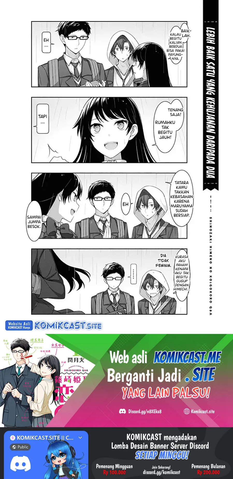 Shinozaki Himeno’s Love Q&A Chapter 8 Gambar 22