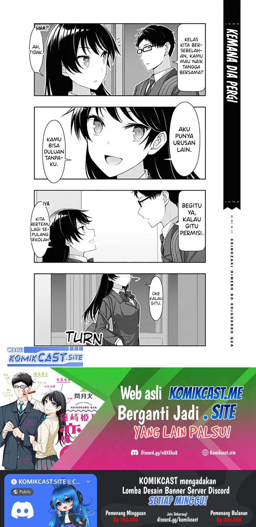 Shinozaki Himeno’s Love Q&A Chapter 9 Gambar 17