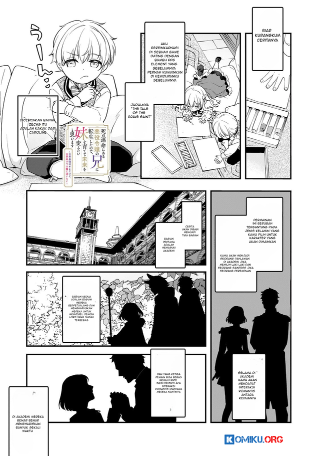 Baca Manga Shinu Unmei ni Aru Akuyaku Reijou no Ani ni Tensei shitanode, Imouto wo Sodatete Mirai wo Kaetai to Omoimasu ~Sekai Saikyou wa Ore dakedo, Sekai Saikawa wa Imouto ni Chigainai~ Chapter 2 Gambar 2