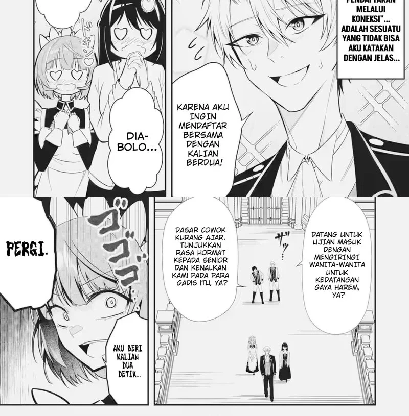 Shokei Flag No Akuyaku Kizoku Ni Tensei Shitaga, Shinitakunainode Yami Maho Wo Kiwamete Heroine Tachi Wo Sukuimasu Byojakuna Heroine Wo Care Shitara Naze Ka Ore Ga Dekiai Sareta Ken Chapter 3.3 Gambar 6