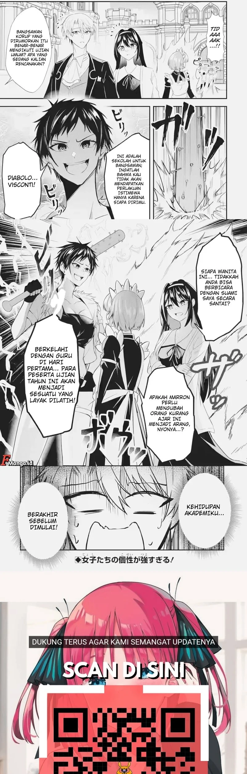 Shokei Flag No Akuyaku Kizoku Ni Tensei Shitaga, Shinitakunainode Yami Maho Wo Kiwamete Heroine Tachi Wo Sukuimasu Byojakuna Heroine Wo Care Shitara Naze Ka Ore Ga Dekiai Sareta Ken Chapter 3.3 Gambar 7