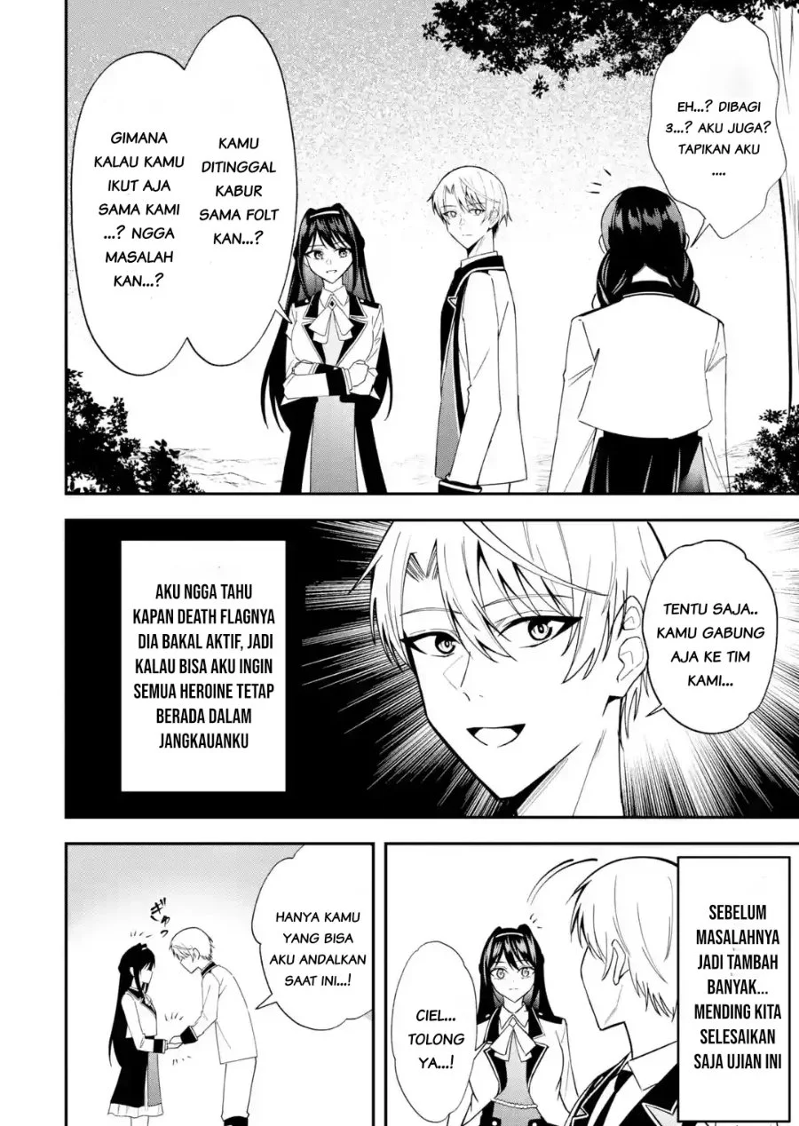Shokei Flag No Akuyaku Kizoku Ni Tensei Shitaga, Shinitakunainode Yami Maho Wo Kiwamete Heroine Tachi Wo Sukuimasu Byojakuna Heroine Wo Care Shitara Naze Ka Ore Ga Dekiai Sareta Ken Chapter 5.3 Gambar 10