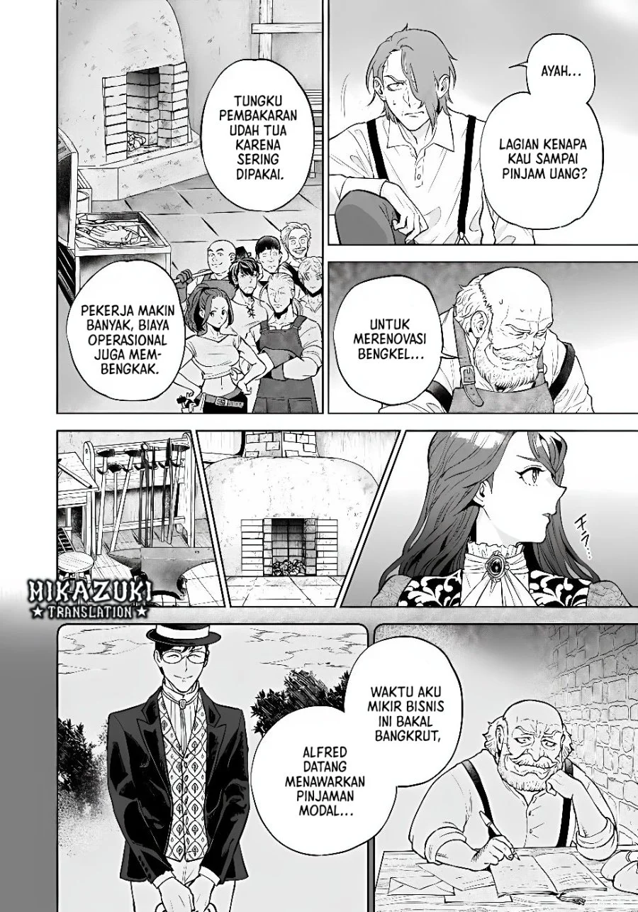 Shounin Reijou Agnes Henkyou ni Tsuihou Sareta Akuyaku Reijou wa Shousai o Hakki Shi Nariagaru Chapter 9 halaman 12