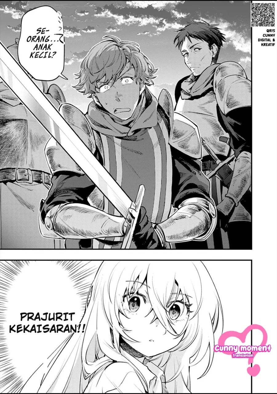 Shura Youjo no Eiyuutan ~Hanpa-sha to Iwa Reta Youhei, Youjo ni Tensei Shite Nariagaru~ Chapter 1 Gambar 42